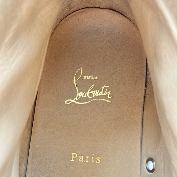 Mens Christian Louboutin Louis High Top Sneakers Silver Metallic Crystal Size 45 - Picture 10 of 12